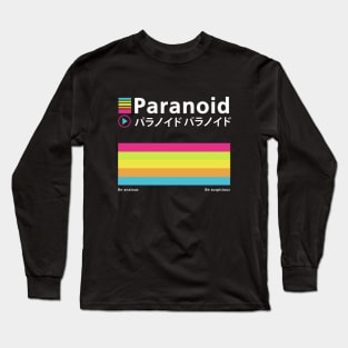 VAPOR WAVE PARANOID Long Sleeve T-Shirt